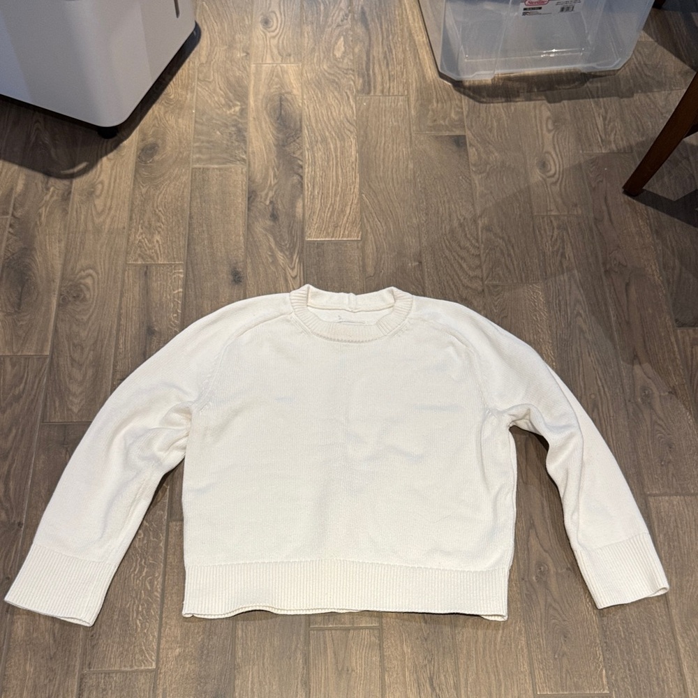 Abercrombie & Fitch Cream Crew Neck Sweater